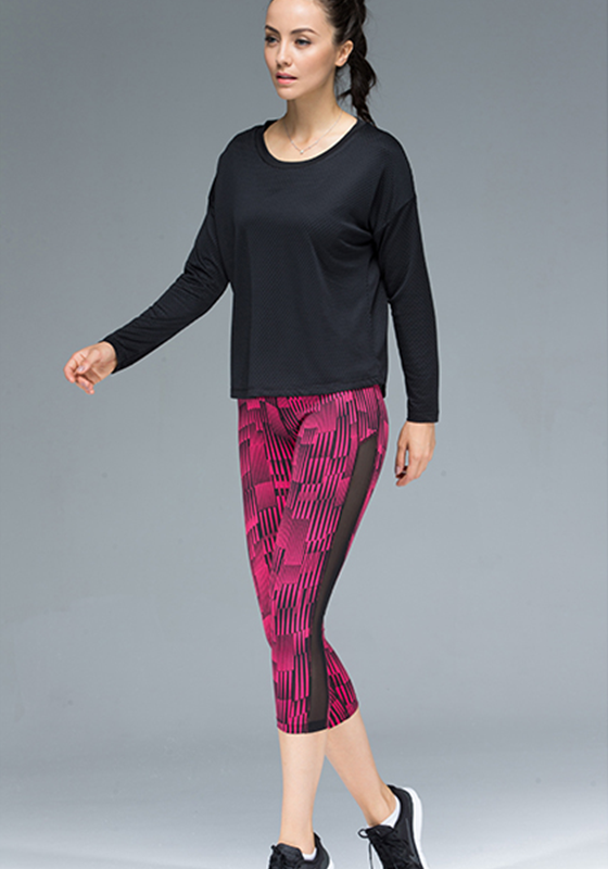 Quick-dry Vertical Stripe Capris Quick-dry Vertical Stripe Capris