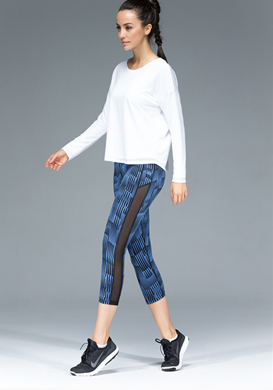 Quick-dry Vertical Stripe Capris Quick-dry Vertical Stripe Capris