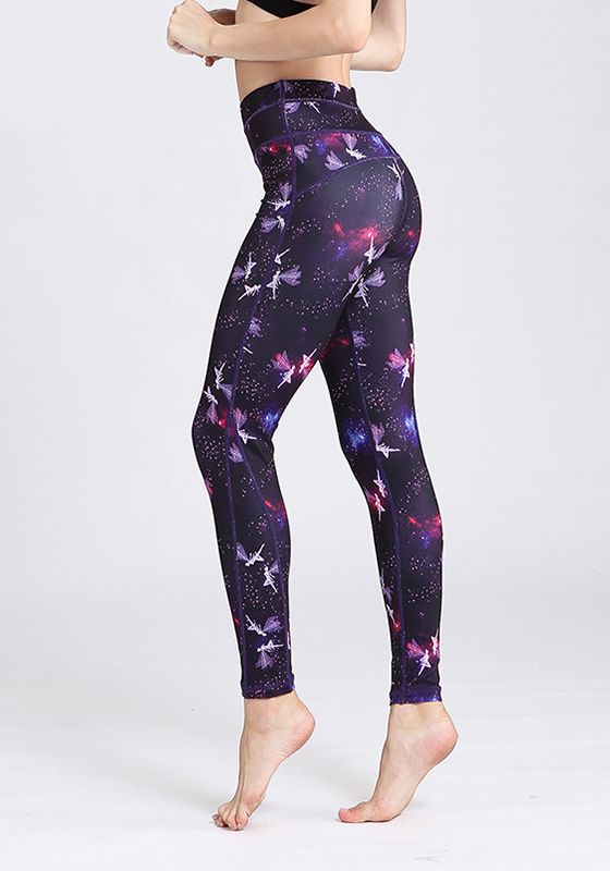 High Waist Floral Print Yoga Leggings High Waist Floral Print Yoga Leggings